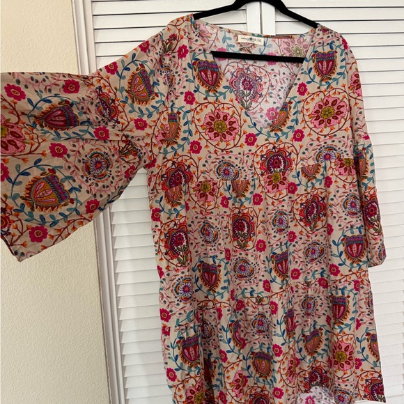 NATURAL LIFE Charlotte Dress- Pink Folk 🌸🐝 - Picture 3 of 4